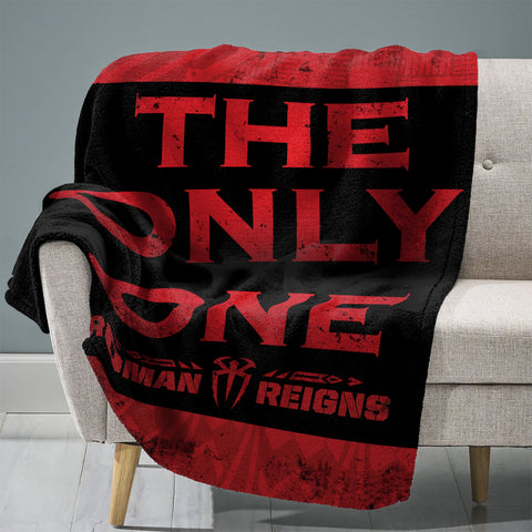 Sleep Squad WWE Roman Reigns 60” x 80” Raschel Plush Blanket - The Only One