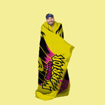 Sleep Squad WWE Ultimate Warrior 60” x 80” Raschel Plush Blanket