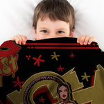 Sleep Squad WWE Bianca Belair 60” x 80” Raschel Plush Blanket