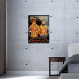 Phenom Gallery WWE Wrestlemania 1 Hulk Hogan and Mr. T 18" x 24" Deluxe Framed Serigraph