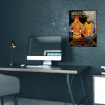 Phenom Gallery WWE Wrestlemania 1 Hulk Hogan and Mr. T 18" x 24" Deluxe Framed Serigraph