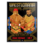 Phenom Gallery WWE Wrestlemania 1 Hulk Hogan and Mr. T 18" x 24" Serigraph