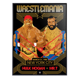 Phenom Gallery WWE Wrestlemania 1 Hulk Hogan and Mr. T 18" x 24" Serigraph