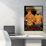 Phenom Gallery WWE Wrestlemania 1 Hulk Hogan and Mr. T 18" x 24" Serigraph