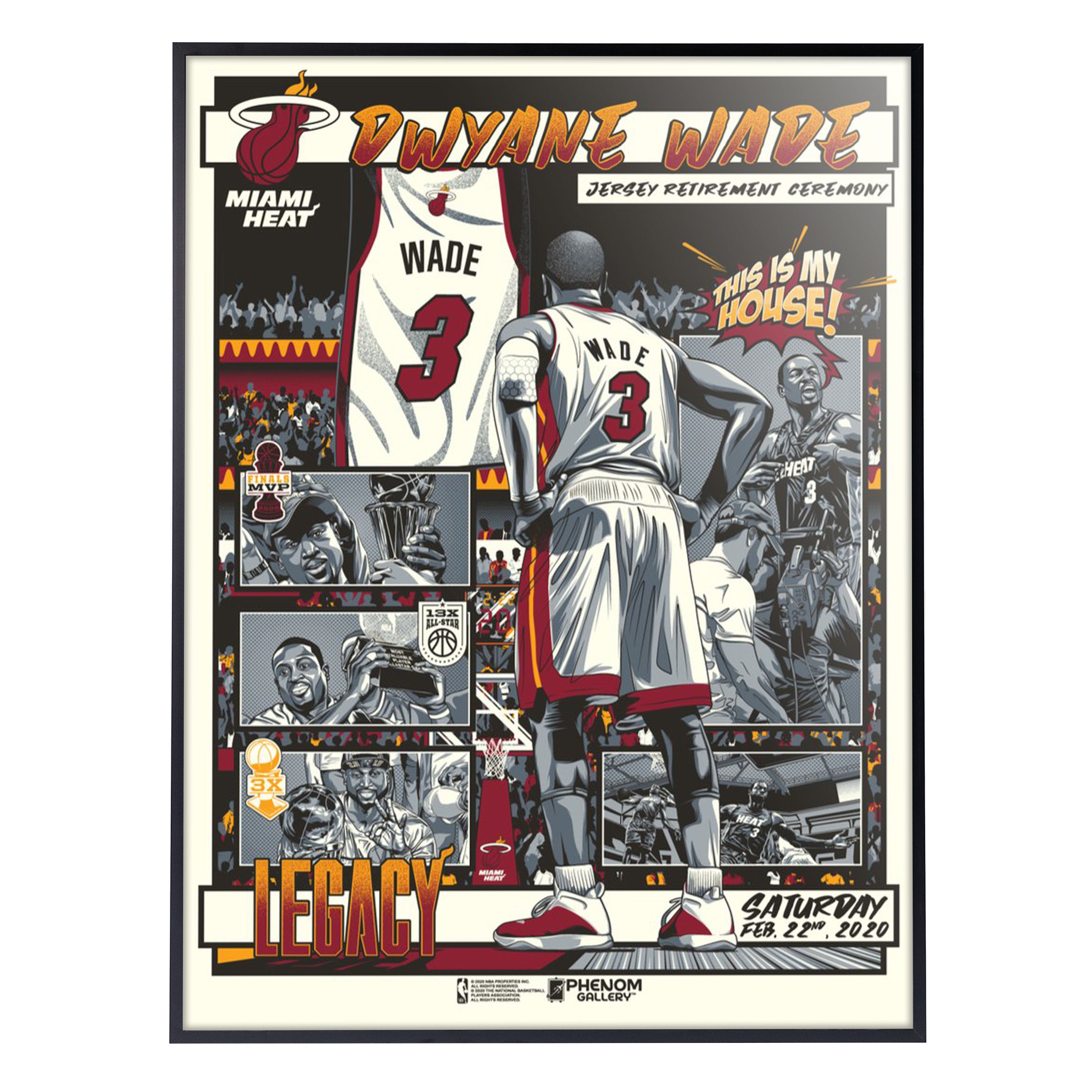 Phenom Gallery Miami Heat Dwyane Wade Legacy - Retired