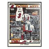 Phenom Gallery Miami Heat Dwyane Wade Legacy - Retired Number Limited Edition Deluxe Framed Serigraph