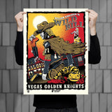 Phenom Gallery Vegas Golden Knights "Wild Bill" Framed Serigraph (Printer Proof)