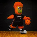 Bleacher Creatures Miami Heat Mascot Burnie 10" Plush Figure