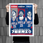 Phenom Gallery Philadelphia 76ers '17-18 Season Limited Edition Deluxe Framed Serigraph Print