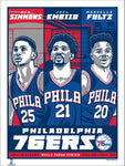 Phenom Gallery Philadelphia 76ers '17-18 Season Limited Edition Deluxe Framed Serigraph Print